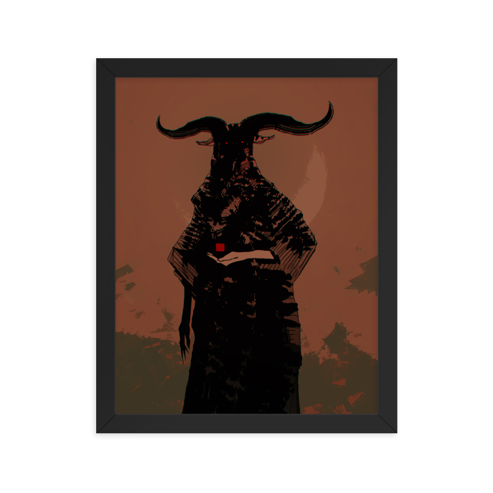 The horned God - Framed poster