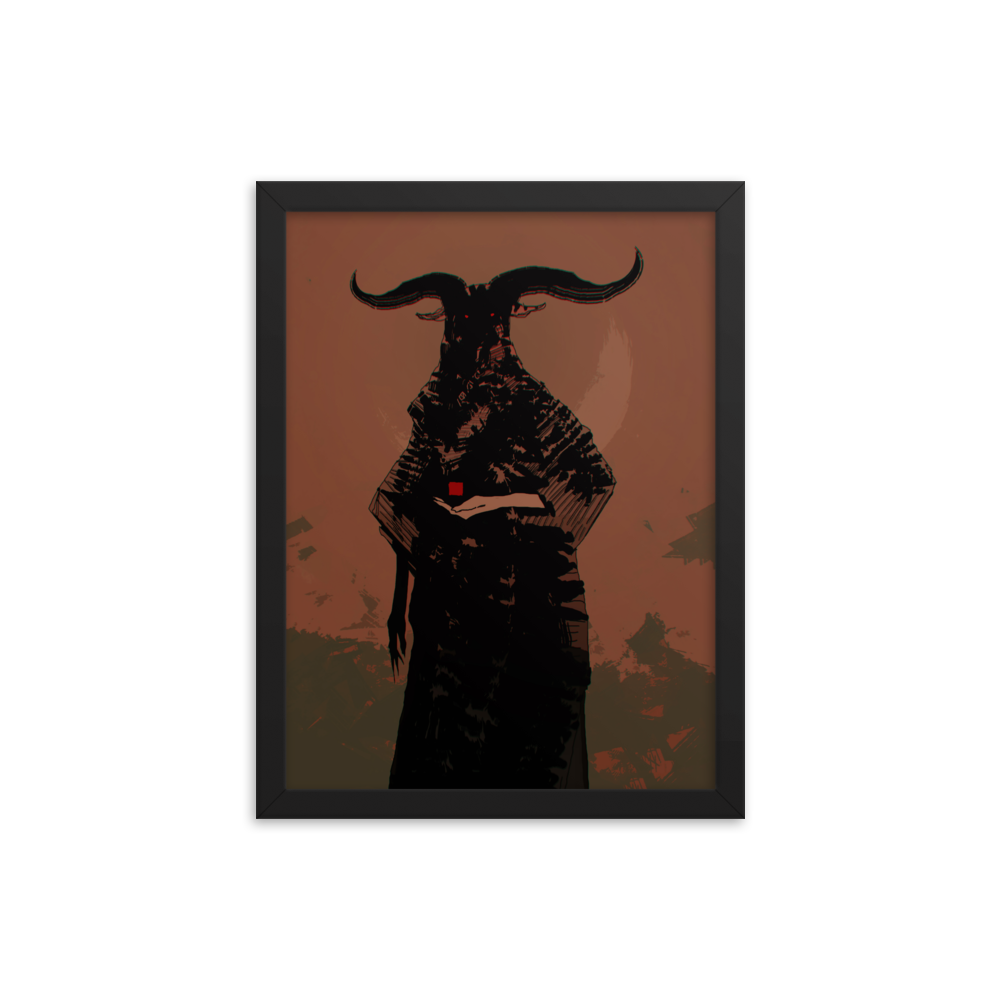 The horned God - Framed poster