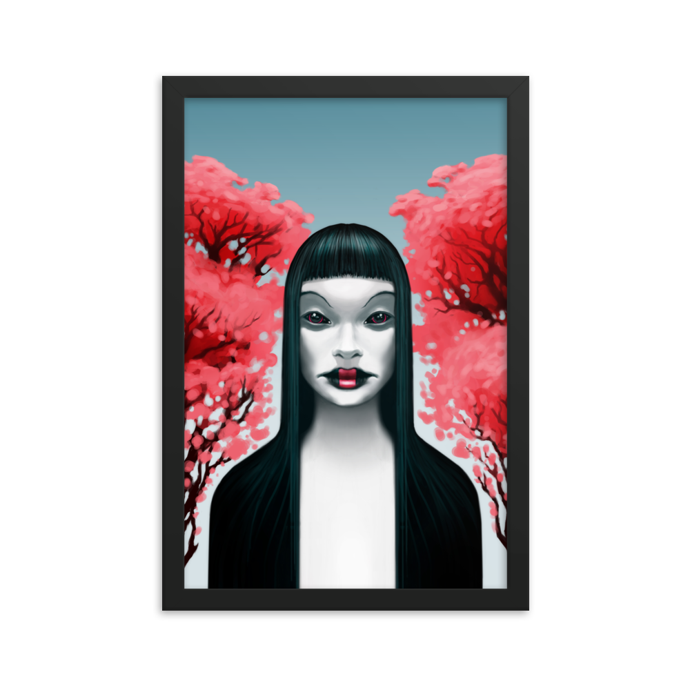 Tree girl - Framed poster