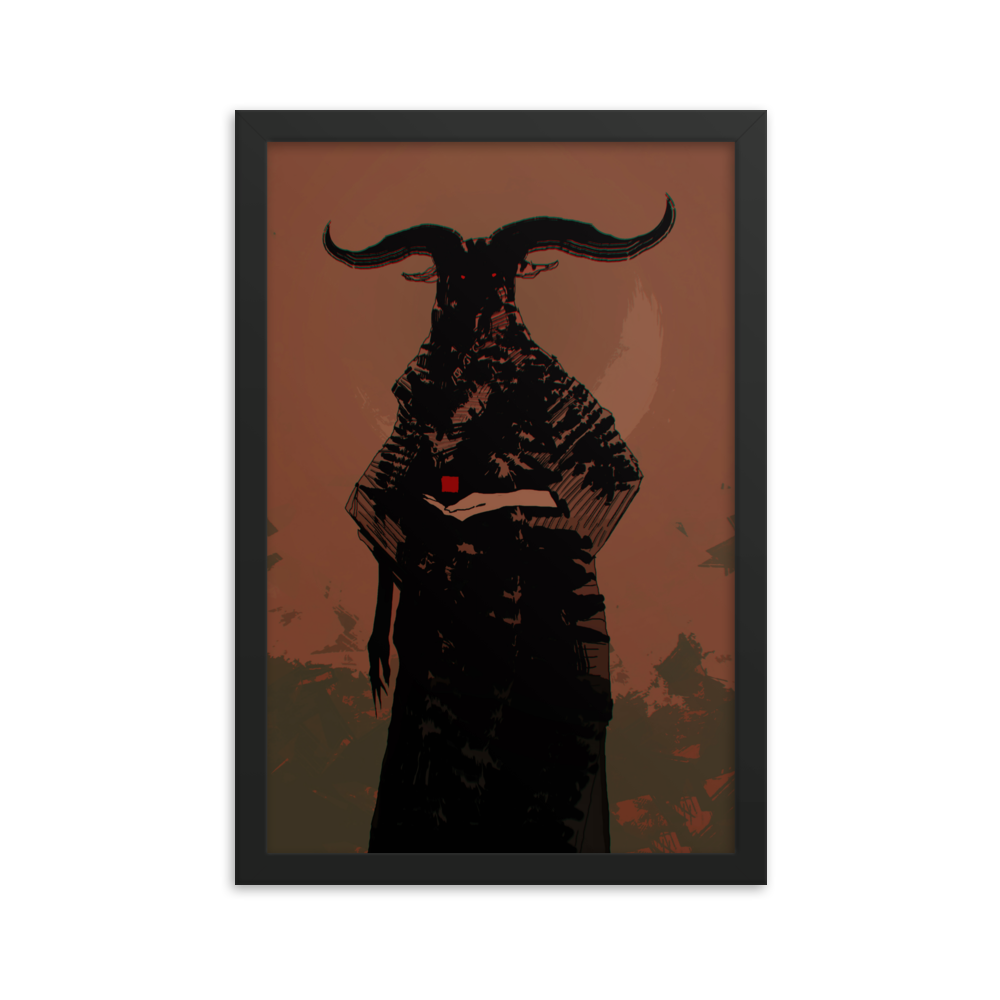 The horned God - Framed poster