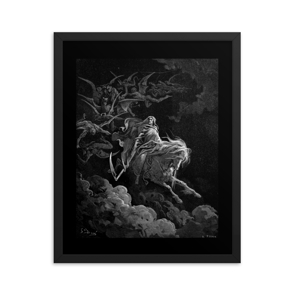 Gustave Doré Death - Framed poster