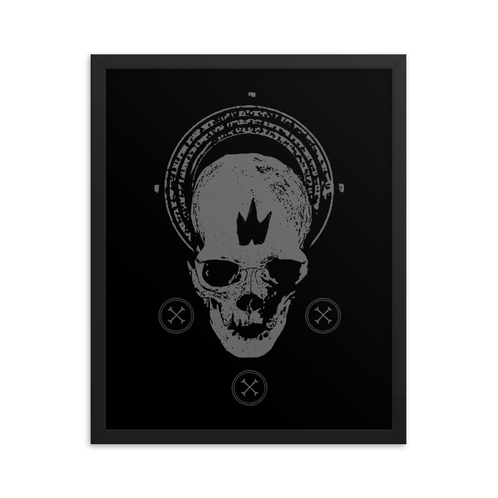 Skull gloria - Framed poster