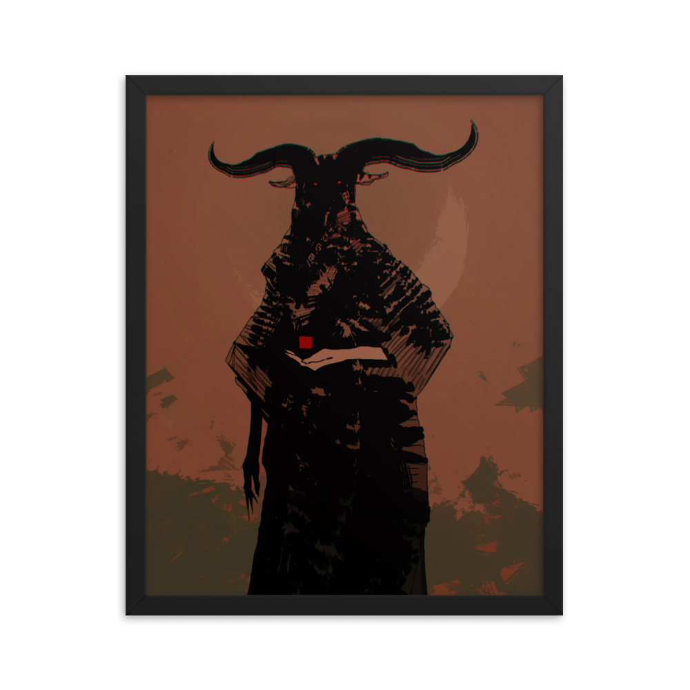 The horned God - Framed poster