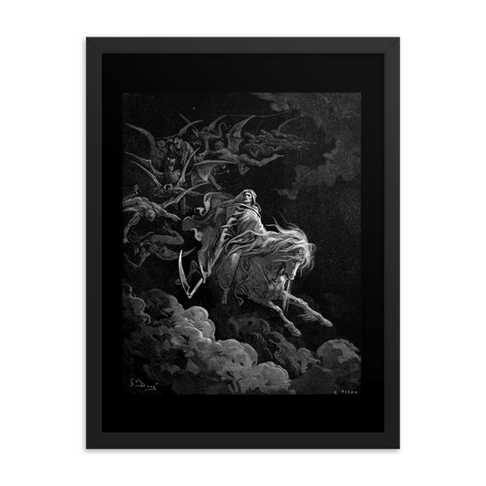 Gustave Doré Death - Framed poster