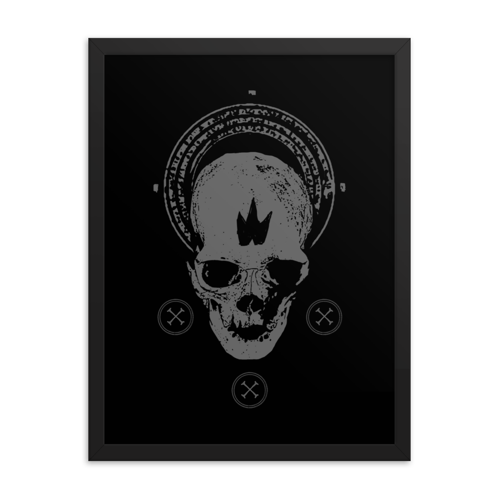 Skull gloria - Framed poster