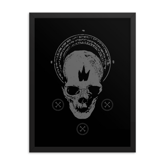 Skull gloria - Framed poster