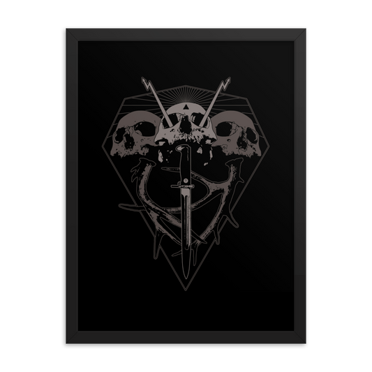 Unholy skulls - Framed poster