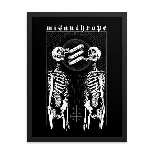 Misanthrope - Framed poster