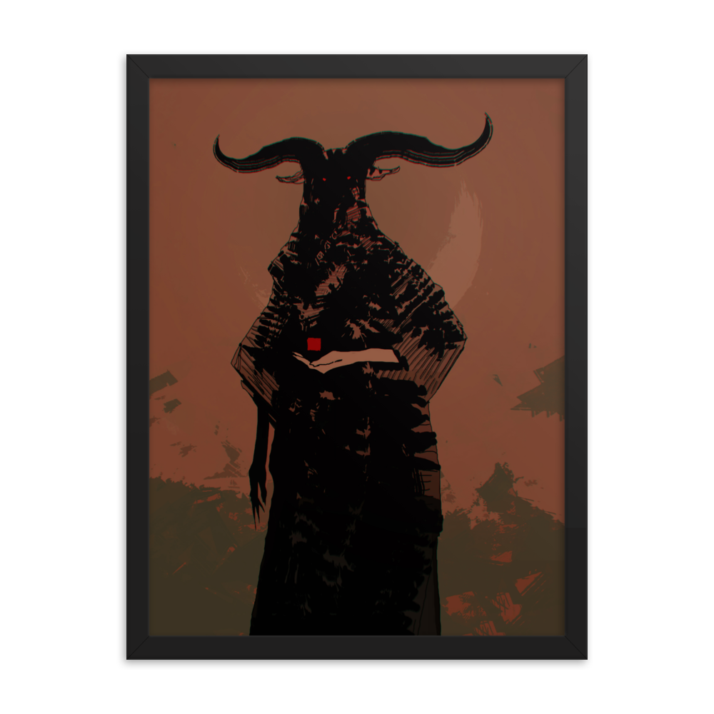 The horned God - Framed poster