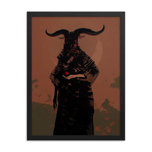 The horned God - Framed poster