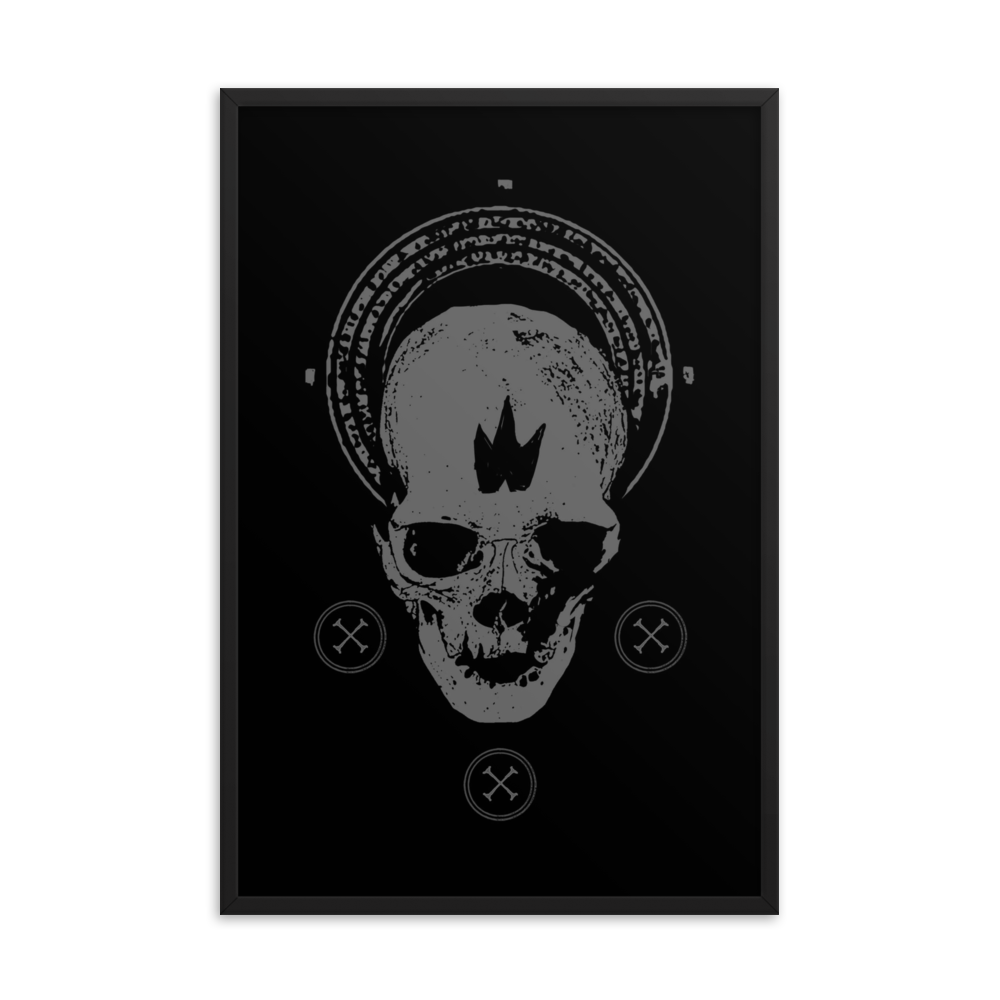 Skull gloria - Framed poster