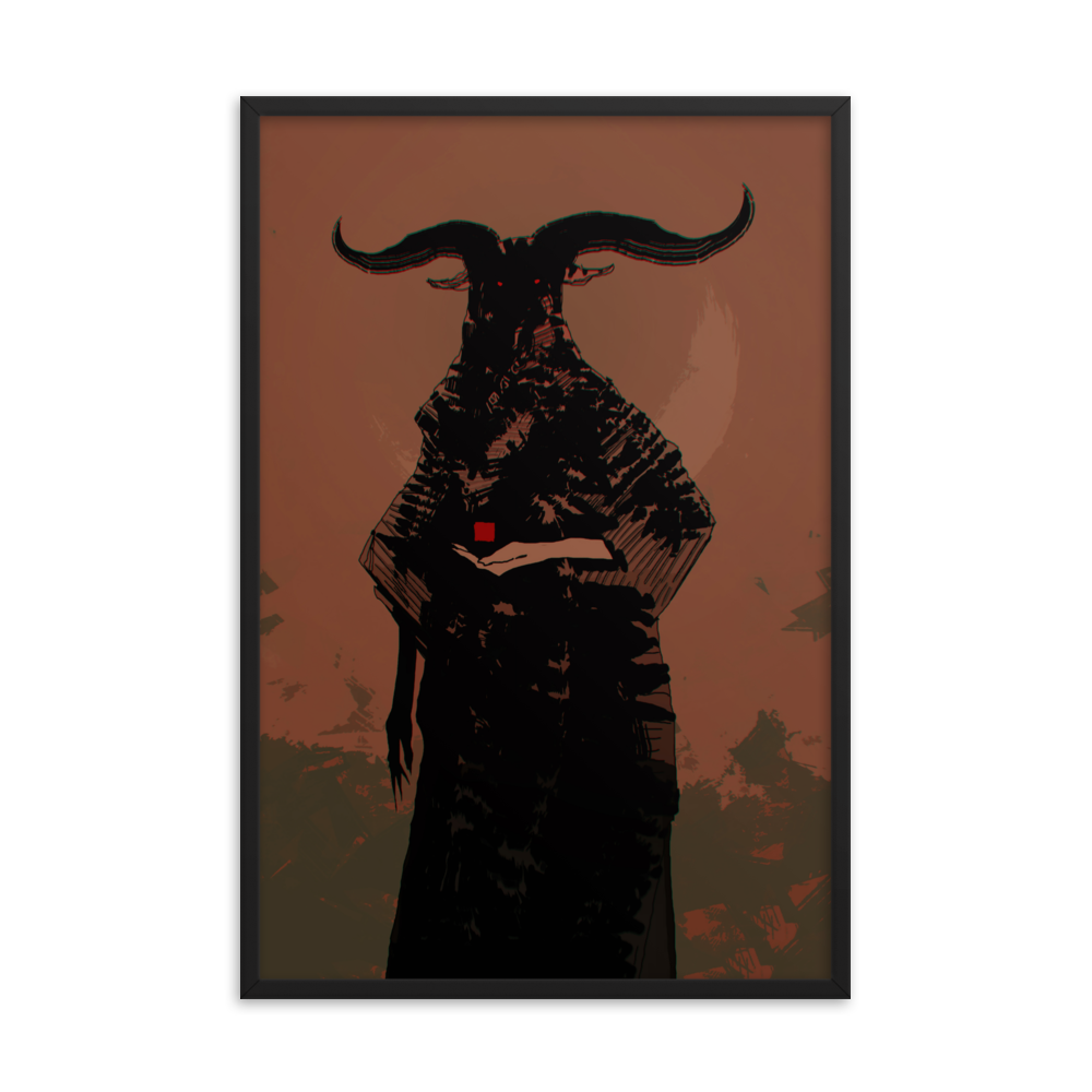 The horned God - Framed poster