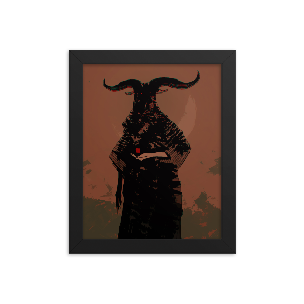 The horned God - Framed poster