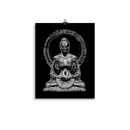Karmageddon, starving Buddha - Art print