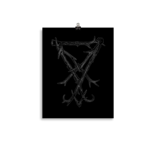 Lucifer seal antlers - Art print