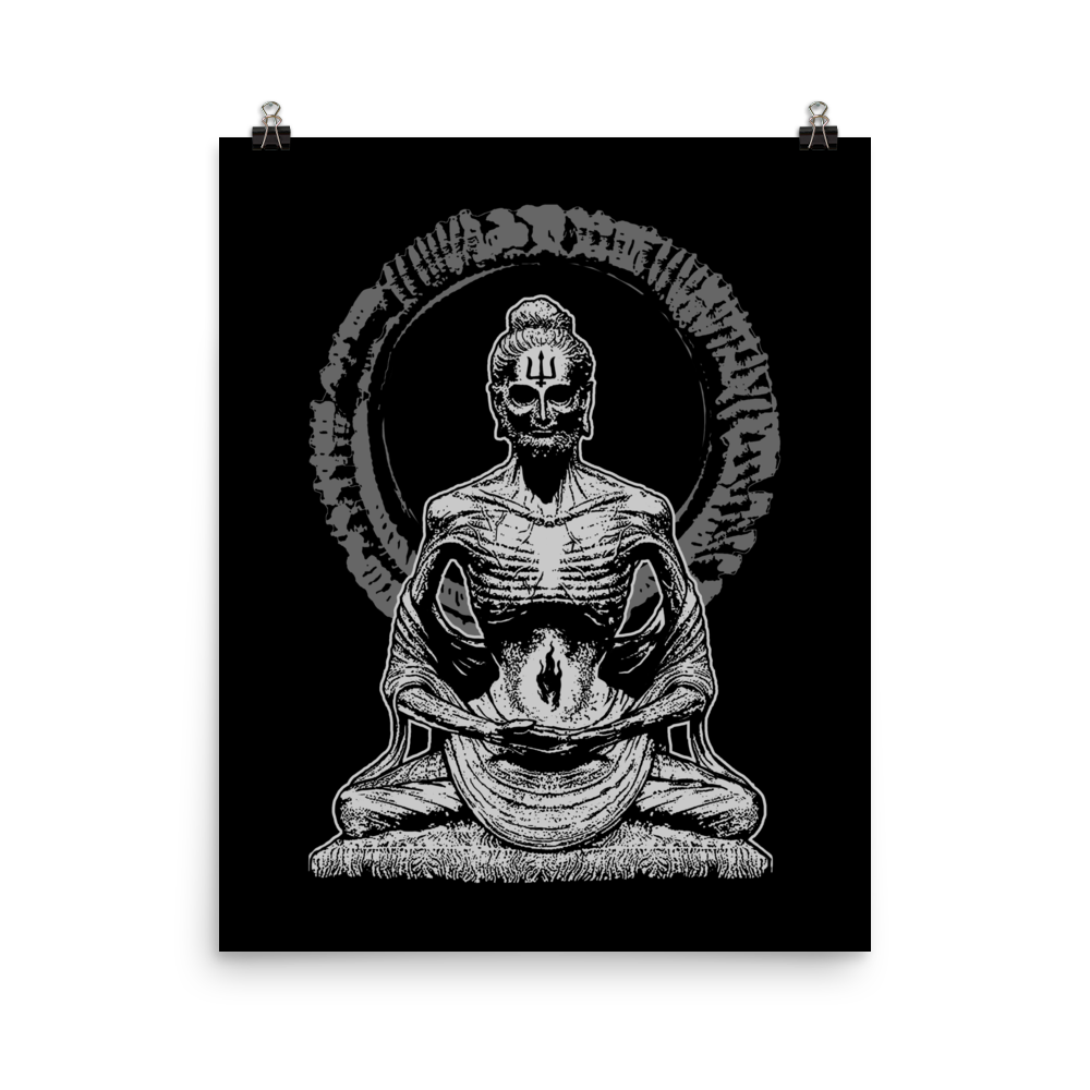 Karmageddon, starving Buddha - Art print