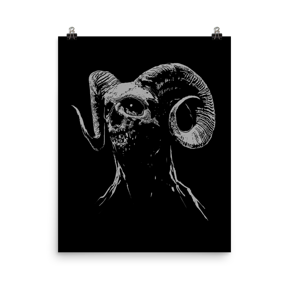 Demon head - Art print