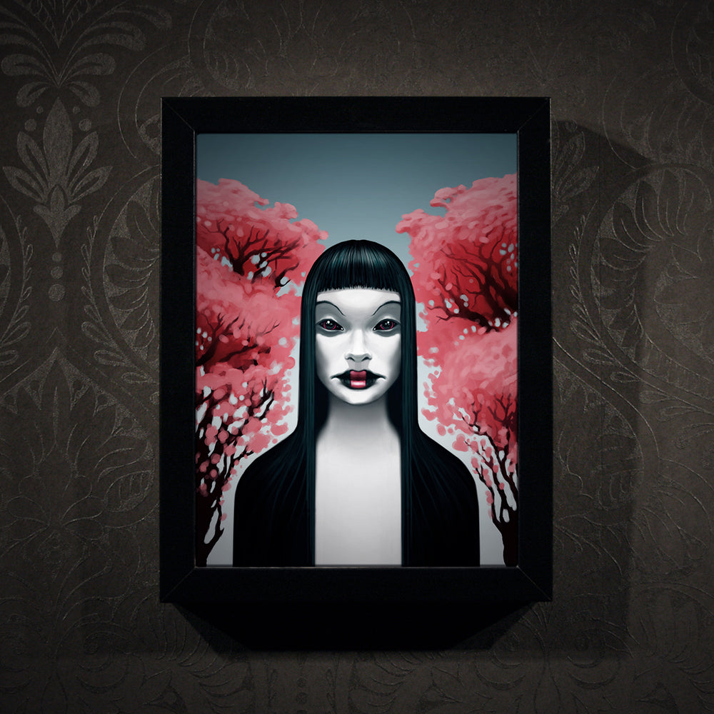 Tree girl - Framed poster