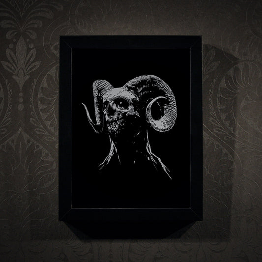Demon head - Framed poster