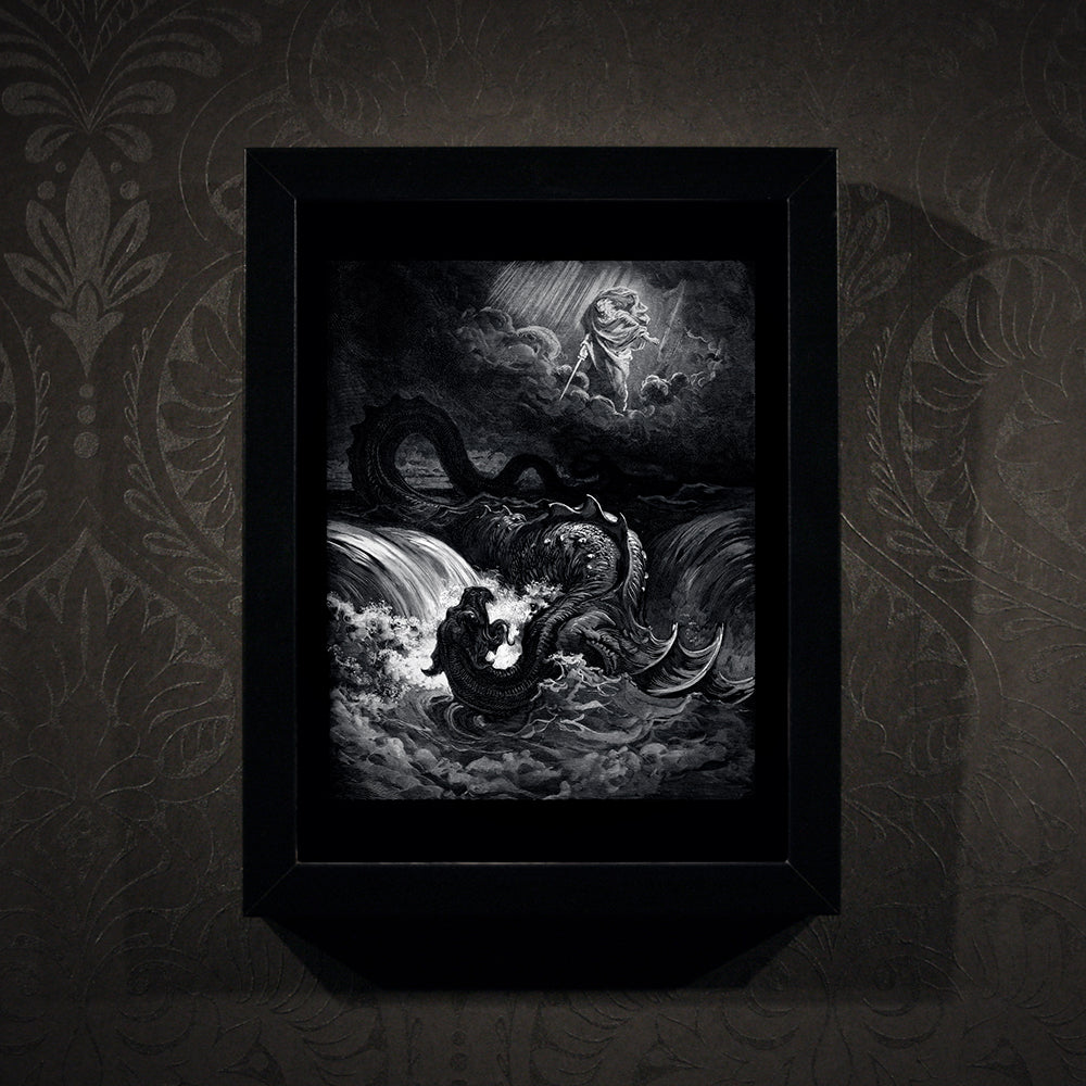 Gustave Doré The Destruction of Leviathan - Framed poster