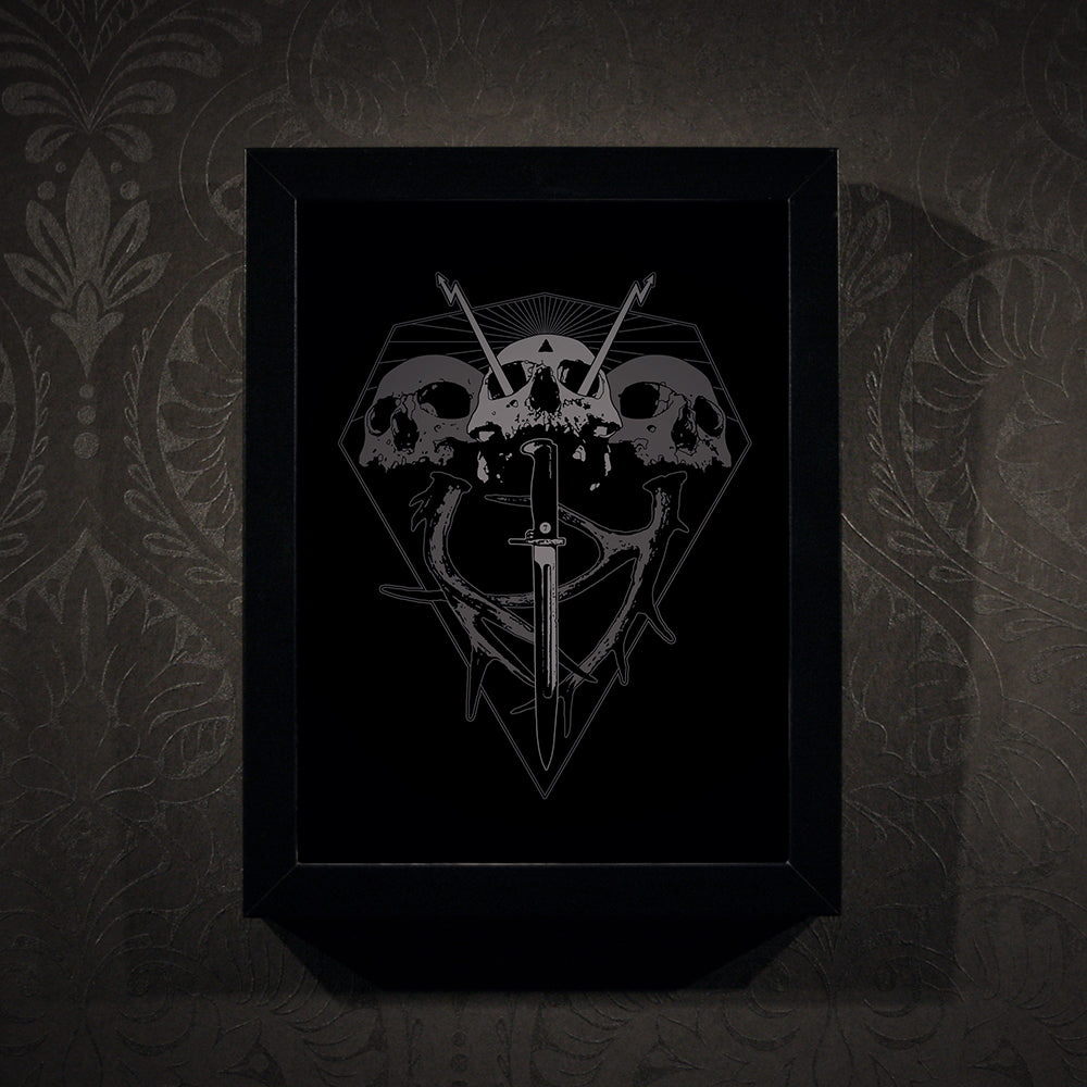 Unholy skulls - Framed poster