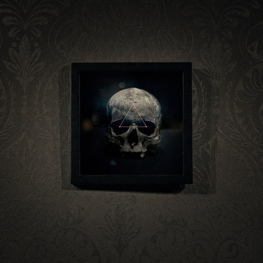 Third eye triangle skull - Square framed poster