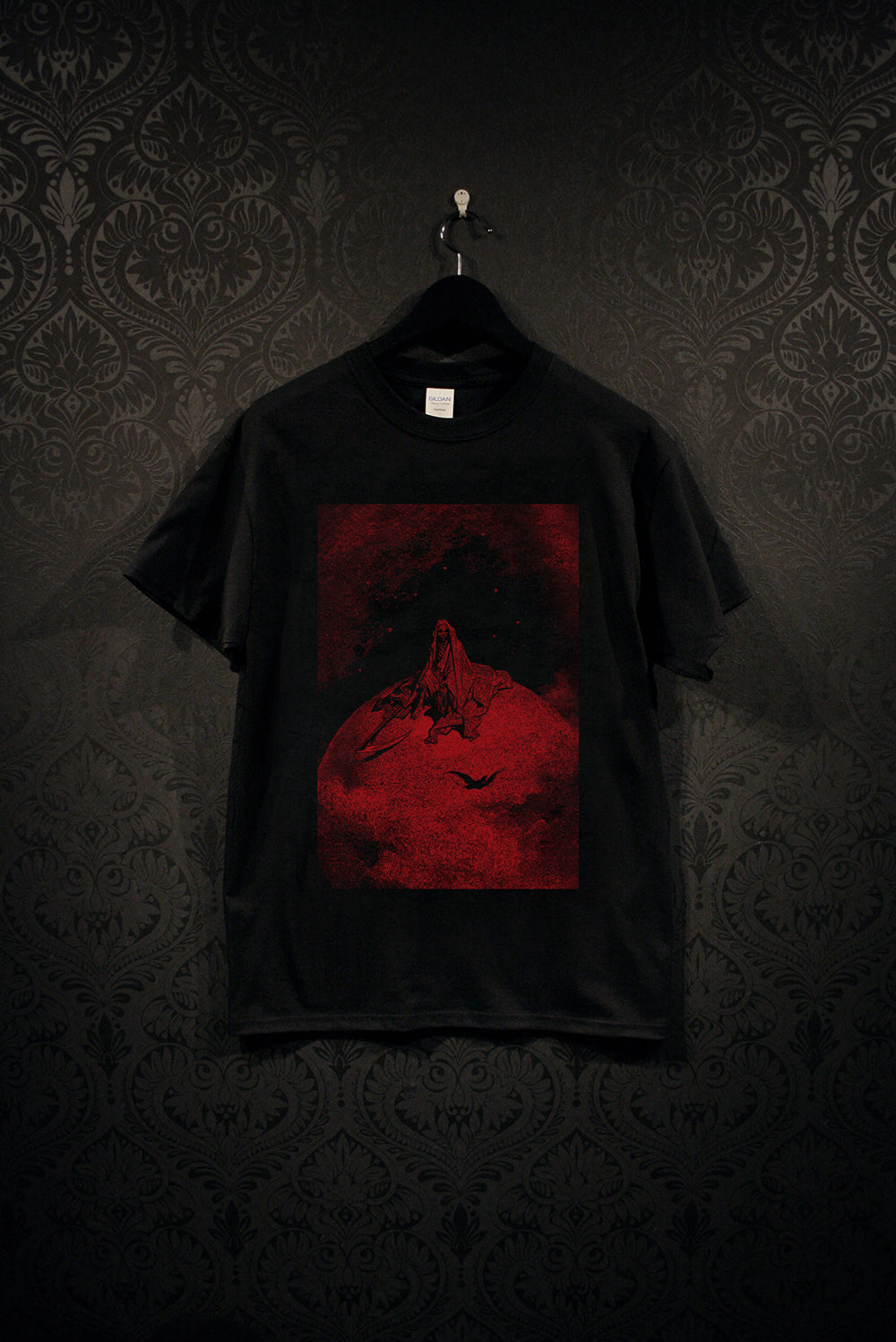 Death and the Raven, RED version, Gustave Doré, Gustave Dore illustration - T-shirt