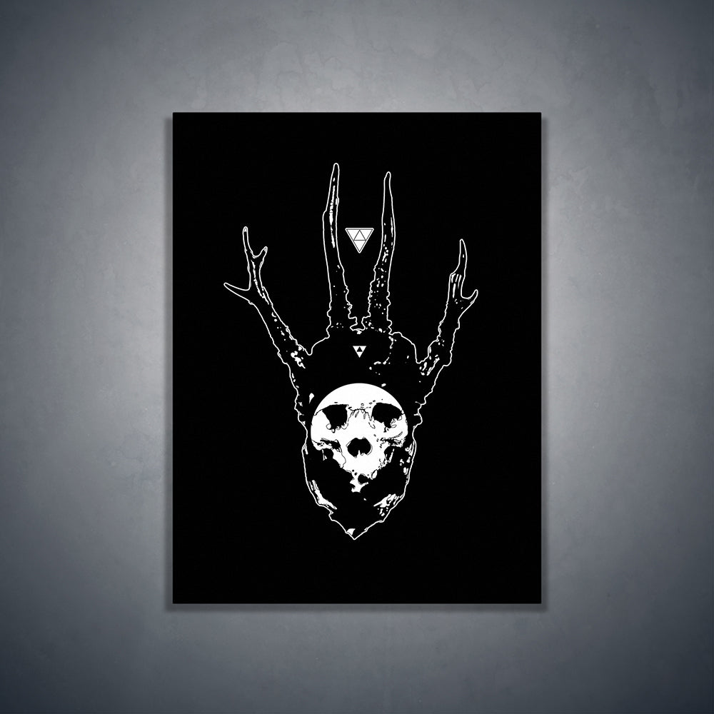 Horned skull king - Art print