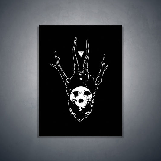 Horned skull king - Art print