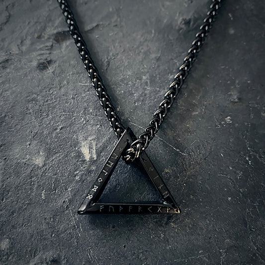 Aettir necklace, the three Aettir trinity black edition - NECKLACE