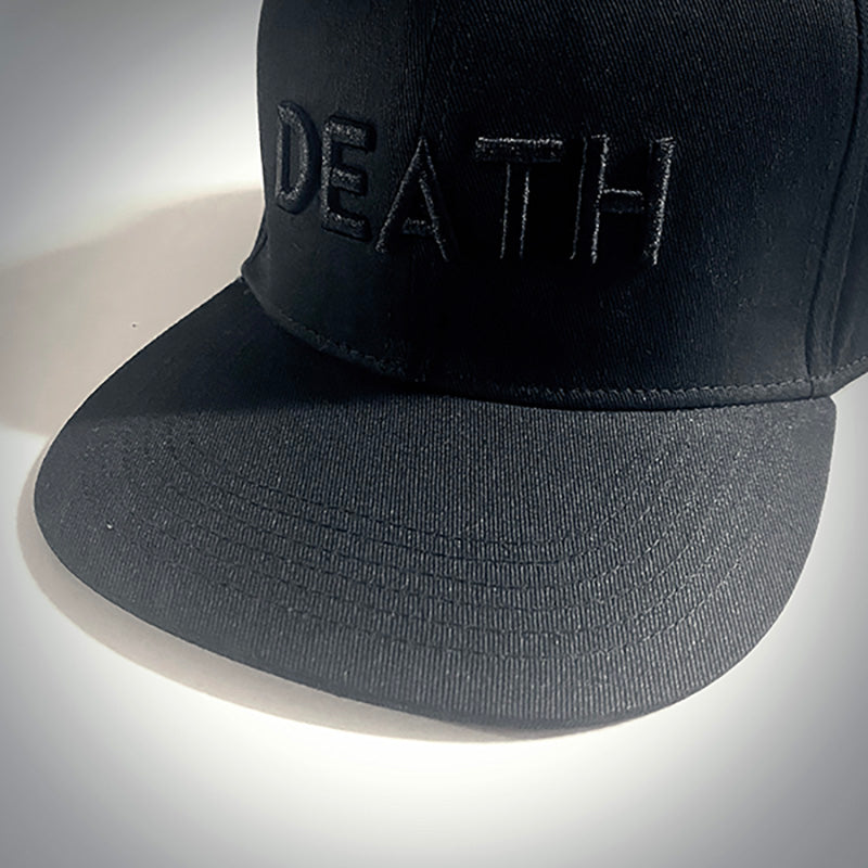 Death, embroidered snapback hat, trucker cap - SNAPBACK HAT