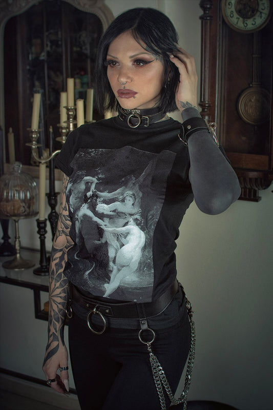 Nymphs and Satyr, William-Adolphe Bouguereau - T-shirt