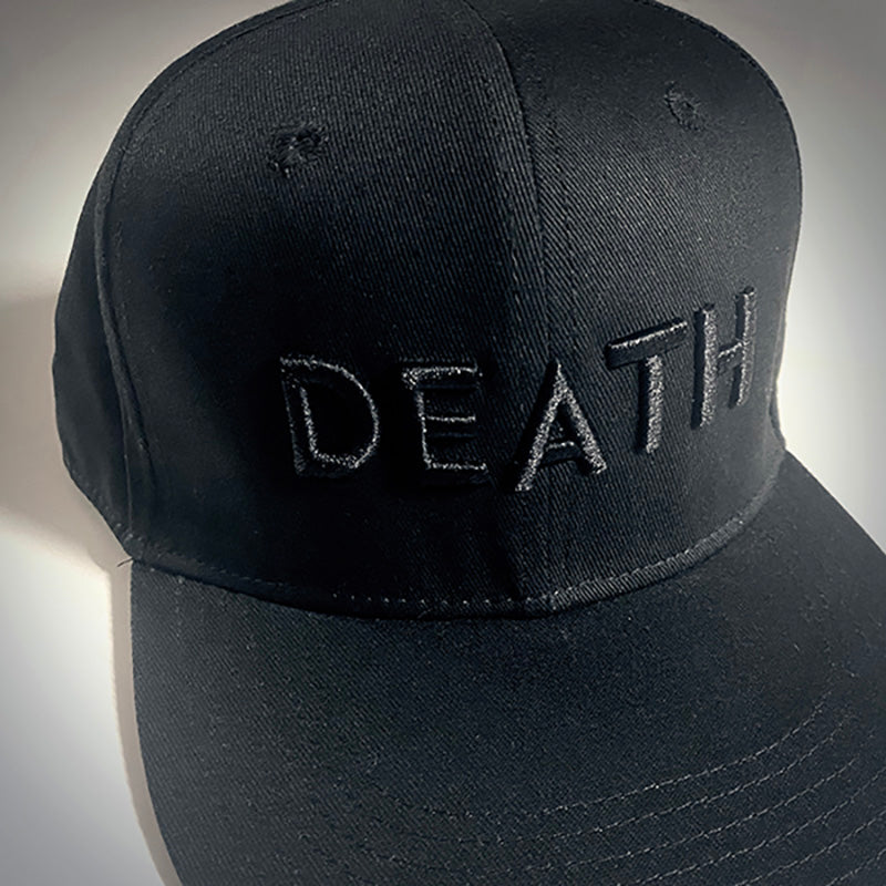 Death, embroidered snapback hat, trucker cap - SNAPBACK HAT