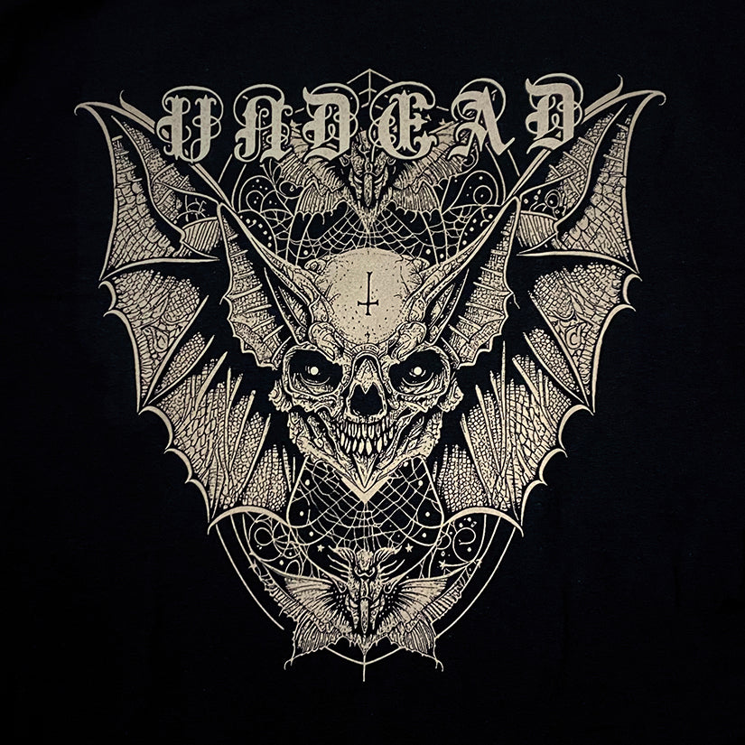 Undead bat head with horror wings - T-shirt female fitted