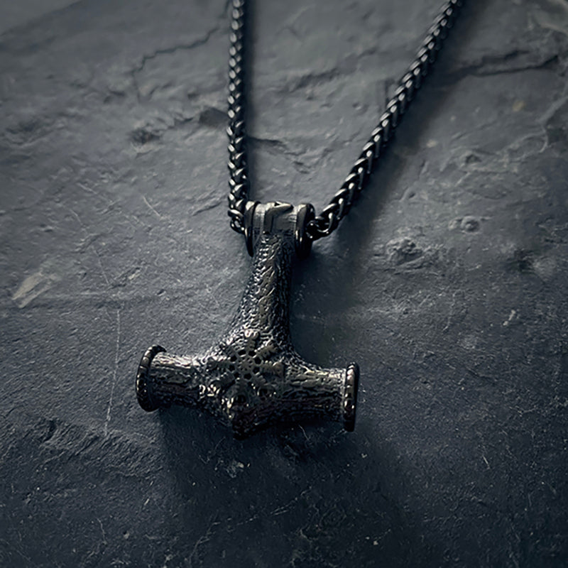 Mjolnir with Ægishjálmr / Ægishjálmur - NECKLACE