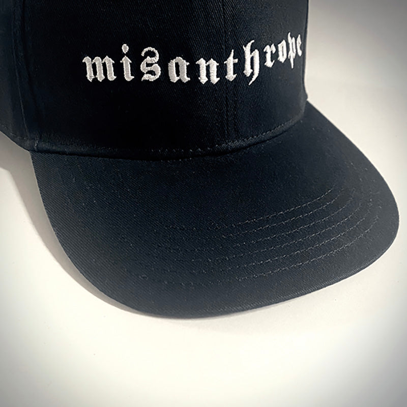 Misanthrope embroidered snapback hat, trucker cap - SNAPBACK HAT