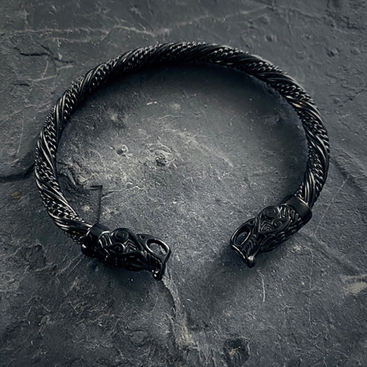 Berserkr, berserker, Bear themed viking & celtic bangle, bracelet - BRACELETS