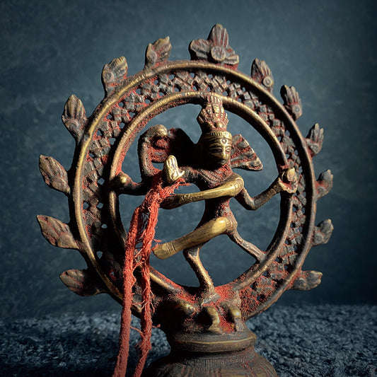 SHIVA NATARAJA statue, aged bronze patina edition - RITUAL ITEM