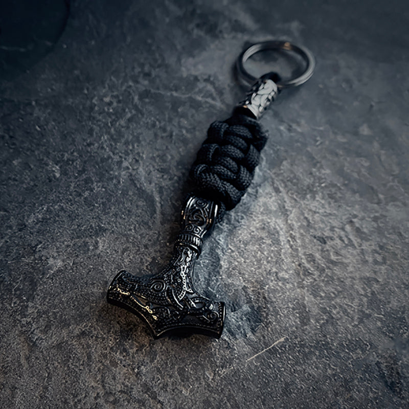 Mjolnir black edition keychain - KEYCHAIN