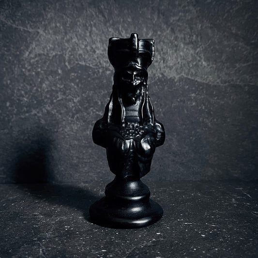 Queen of death, Phantom Queen, the Morrígan, carved black obsidian - RITUAL ITEM