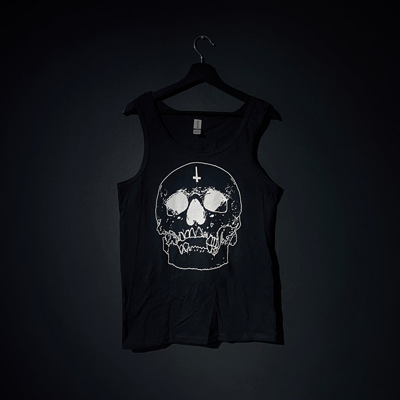 Black skull inverted design - LOOSE FIT TANKTOP