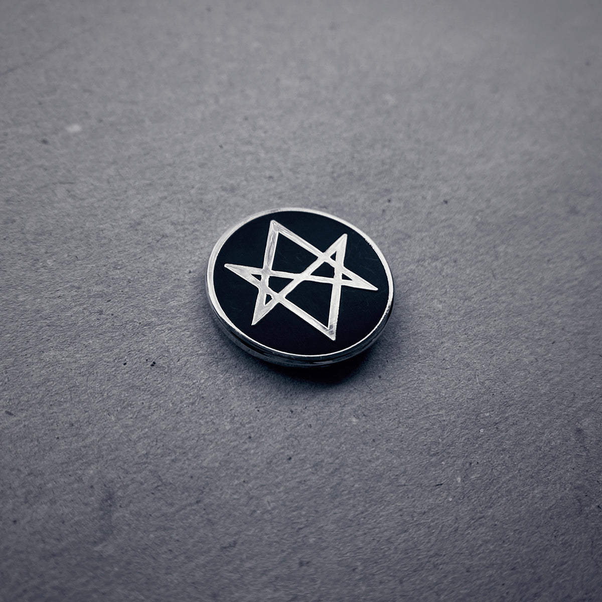 Unicursal hexagram, clean round edition - PIN