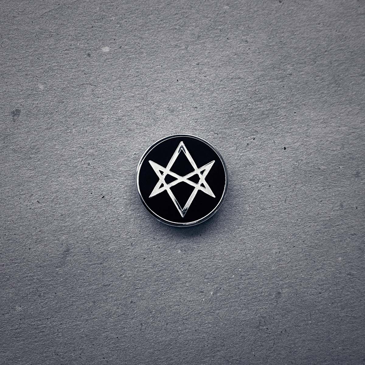 Unicursal hexagram, clean round edition - PIN