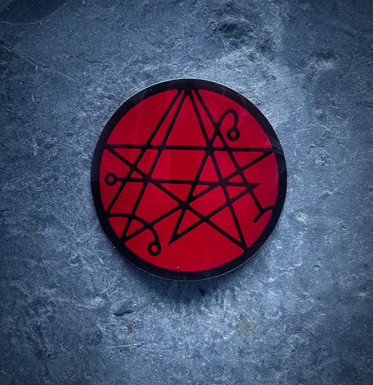 Necronomicon Gate, Gate of Yog-Sohoth, RED version, Lovecraft - STICKER