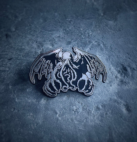 Great Cthulhu with spread wings and horror claws - PIN