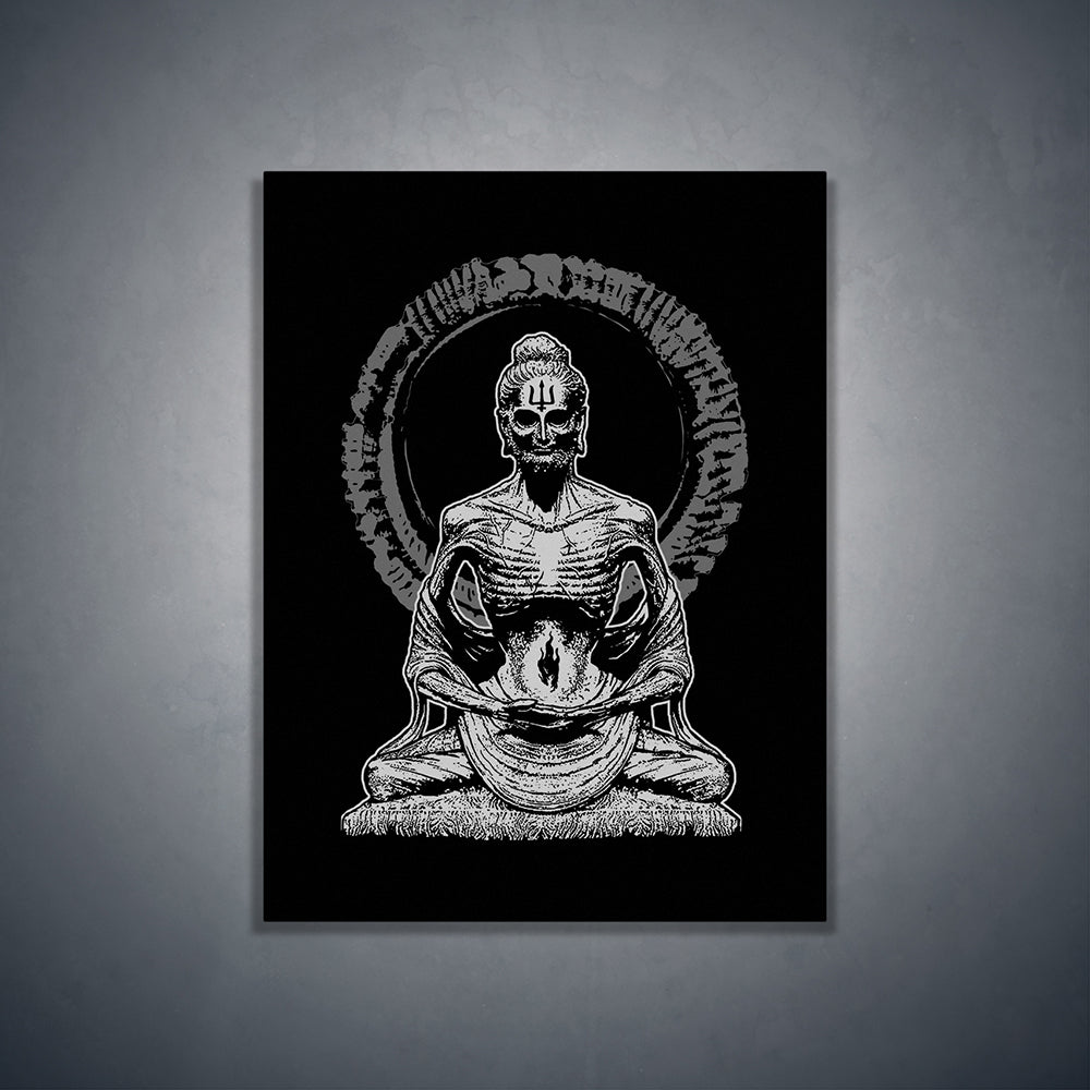 Karmageddon, starving Buddha - Art print