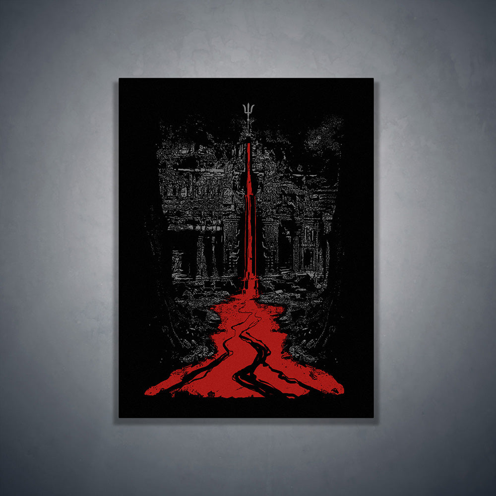 Temple of the bleeding Trident, art print - Art print