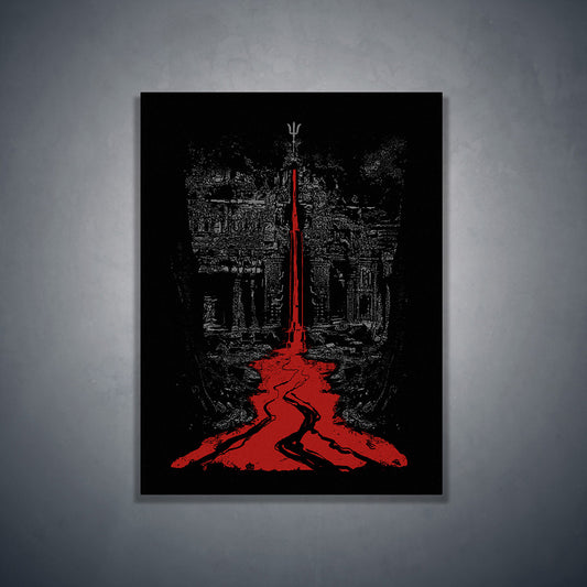 Temple of the bleeding Trident, art print - Art print