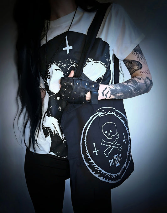 Ouroboros with skull - TOTE BAG