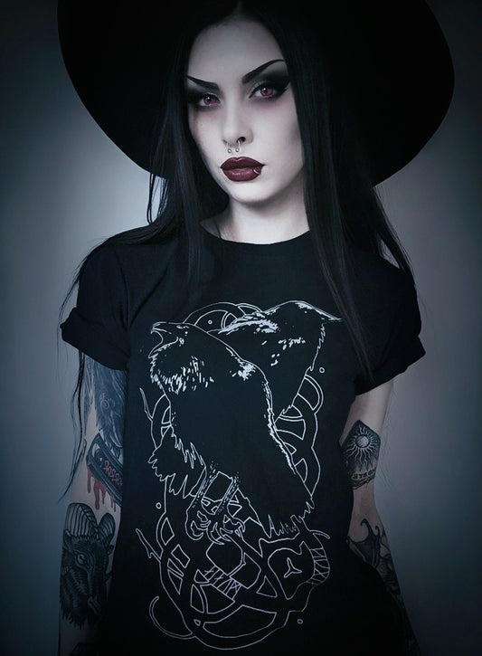 Hugin and Munin, Odins ravens - T-shirt